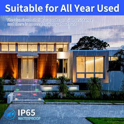 Mehrfarbige LED Hochzeit Weihnachten Geburtstag Schritt Außenbeleuchtung mit Bewegungssensor