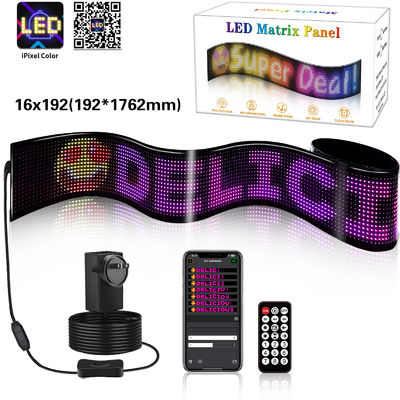 USB 5V Flexible Matrix Panel Bildschirm 16*192 Pixel Größe für vielseitige Anwendungen