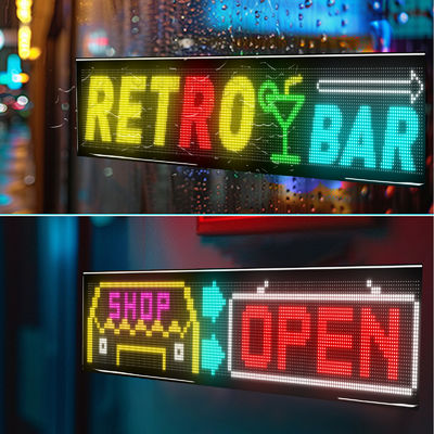 Hohe Helligkeit 3500 Nits LED Flexibler Bildschirm Bluetooth-Verbindung 1330x192mm