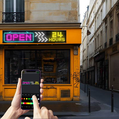 3500 Nits Helligkeit 100 Lebensdauer LED Flexible Matrix Panel Bildschirm mit flexiblem Display und 16*96plus Pixelgröße