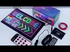 Hohe Helligkeit 3500 Nits LED Flexibler Bildschirm Bluetooth-Verbindung 1330x192mm